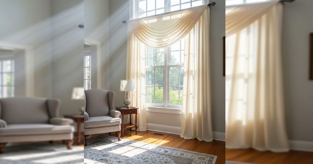 Window Scarf Draping for Elegant Drama