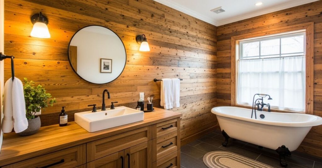 Wood Panel Accent Wall