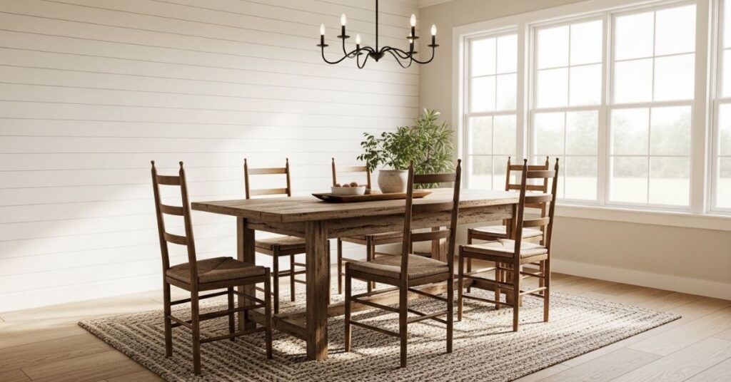 Wooden Panel or Shiplap Wall