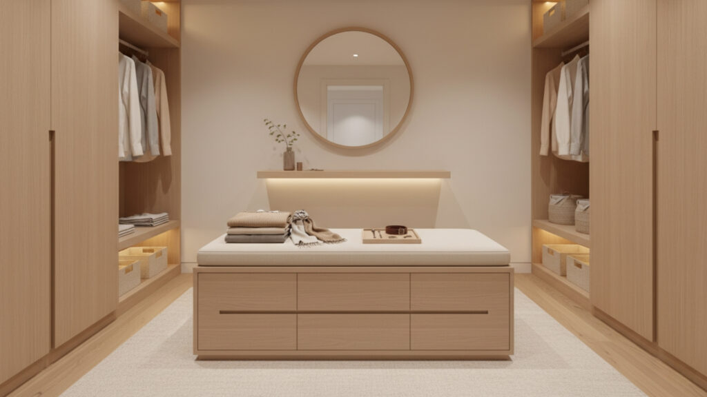 Add a Compact Island or Multi-Functional Bench