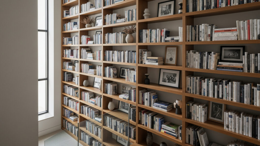 Add a Staircase Wall Bookcase