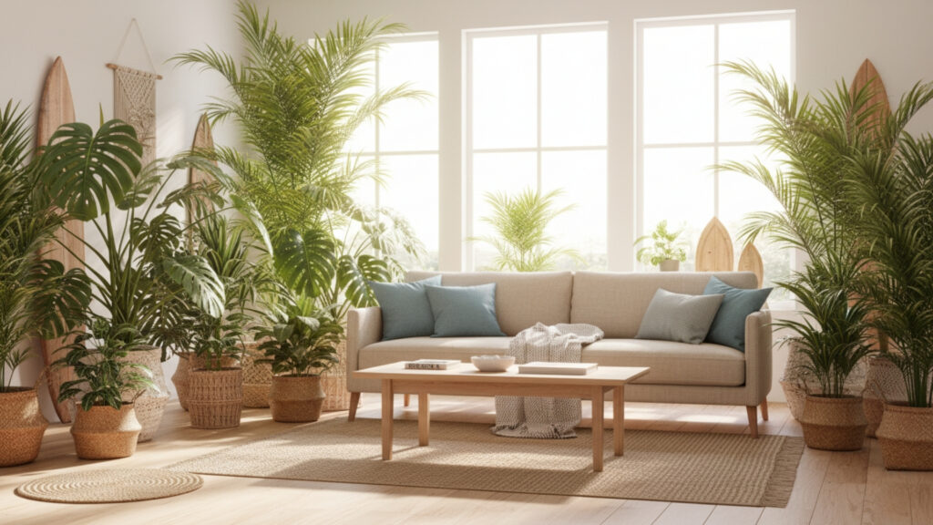 Add Indoor Plants for a Tropical Feel
