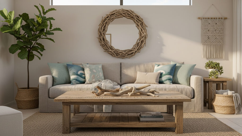 Add Natural Wood and Driftwood Elements