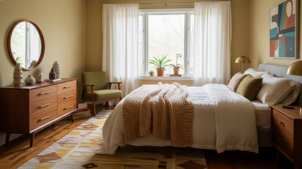 Add Textured Rugs and Fabrics for Warmth