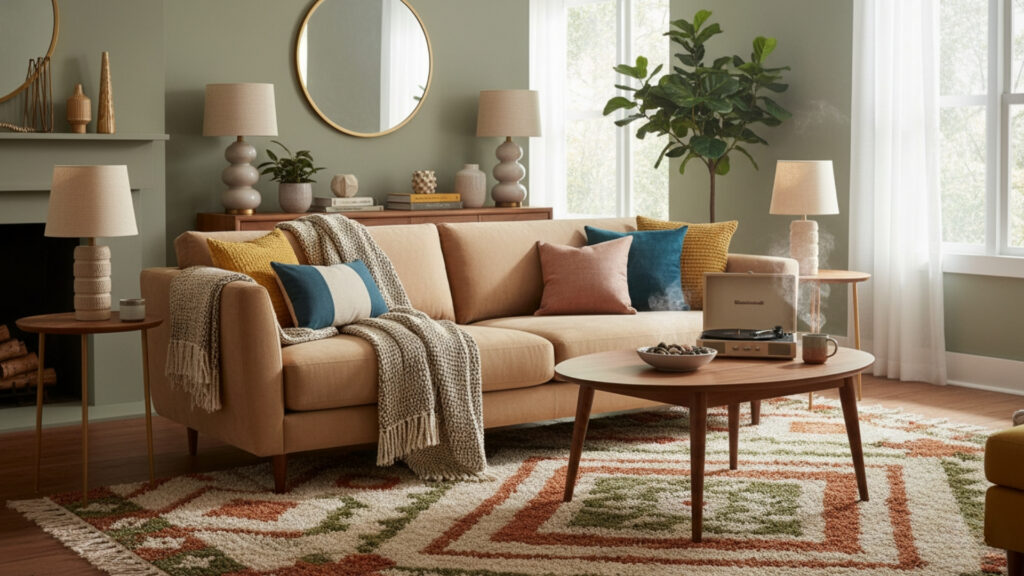 Add Textured Rugs and Soft Fabrics for Comfort