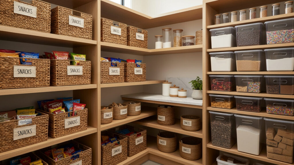 Baskets and Bins for Grouping Similar Items Together