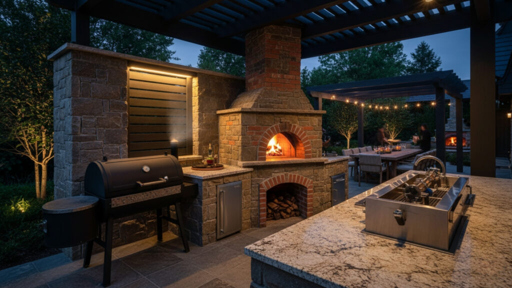 Built-In Pizza Ovens and Specialty Cooking Stations