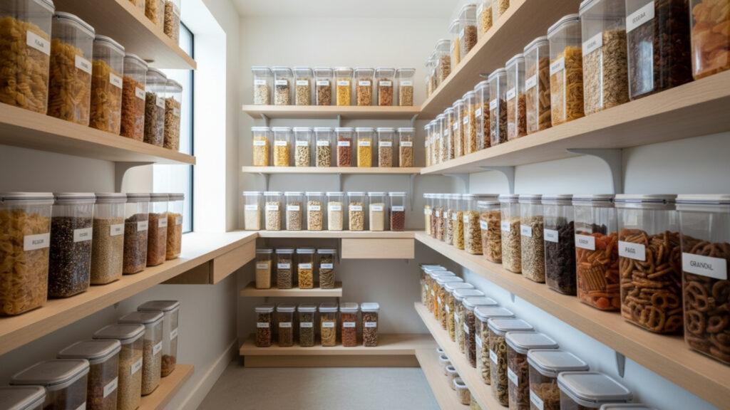 Clear Storage Containers for a Clean and Organized Pantry