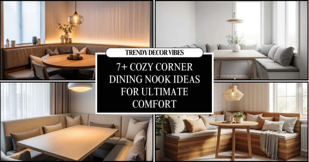 cozy corner dining nook ideas
