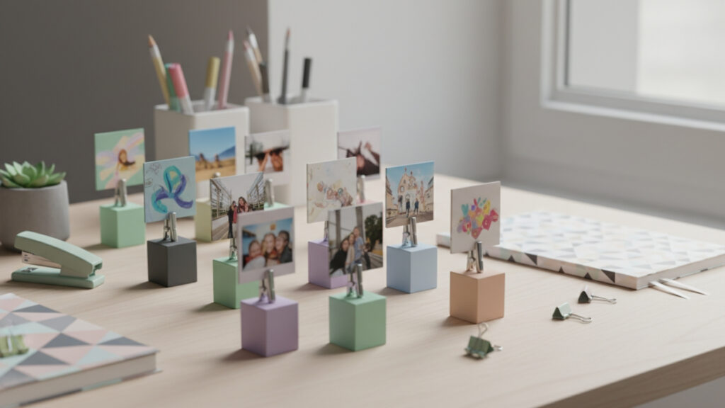 Custom Jenga Block Photo Holders