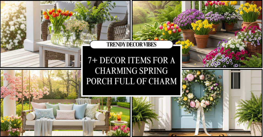 decor items for a charming spring porch