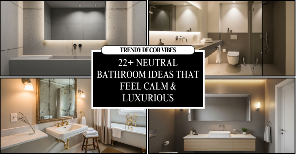 Neutral Bathroom Ideas