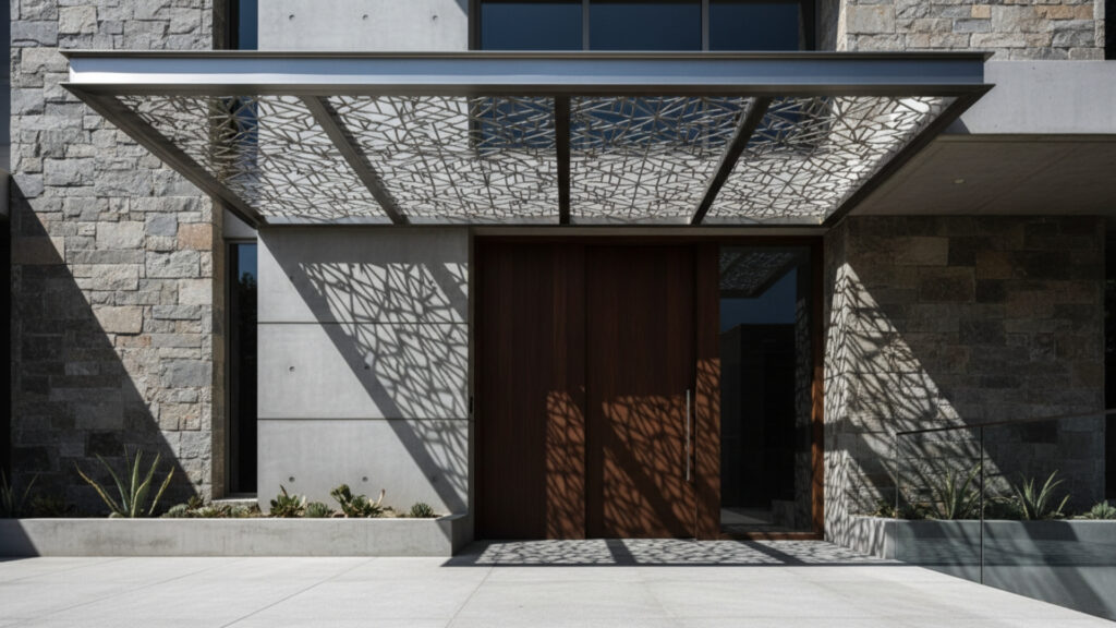 Decorative Laser-Cut Metal Awning Designs for Style
