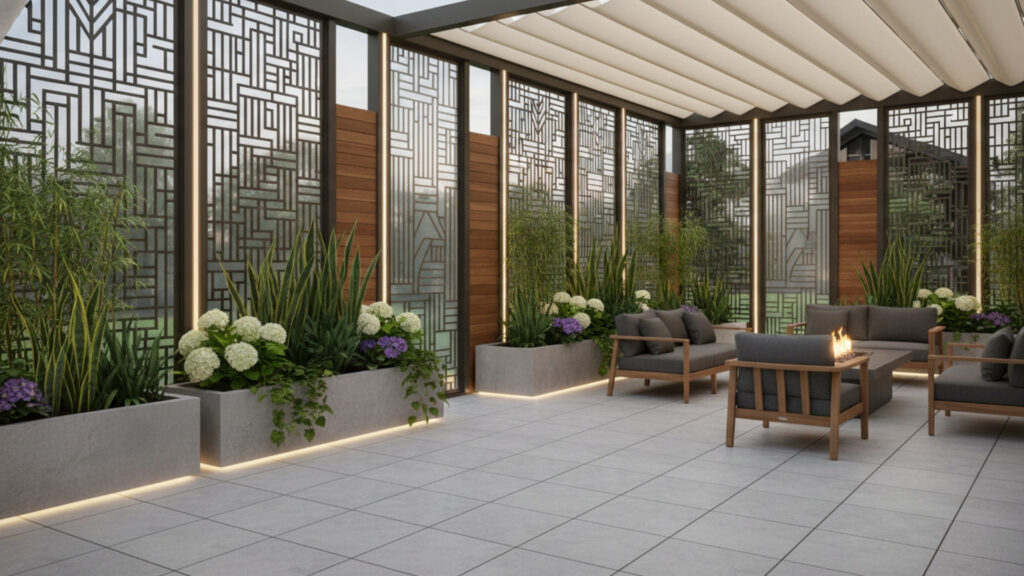 Decorative Screens and Panels for Texture and Privacy