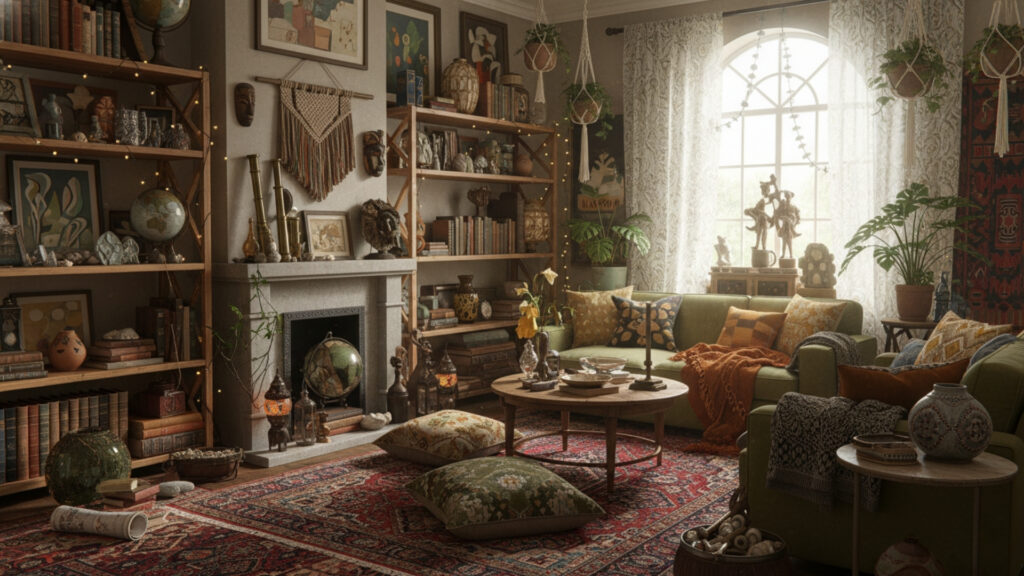 Display Eclectic Decor Items and Personal Collections Boldly