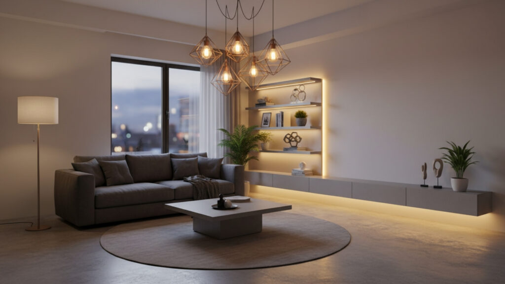 Divide Zones with Rugs or Screens