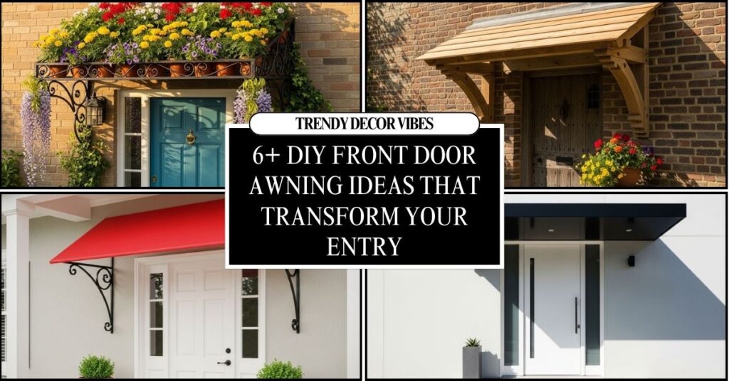 DIY front door awning ideas