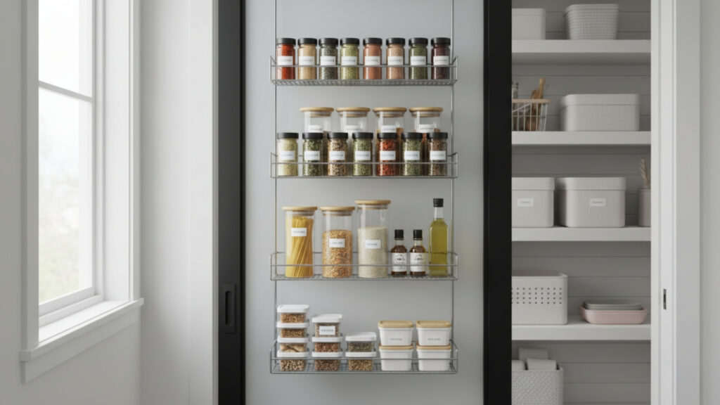 Door Storage Racks for Extra Space Utilization