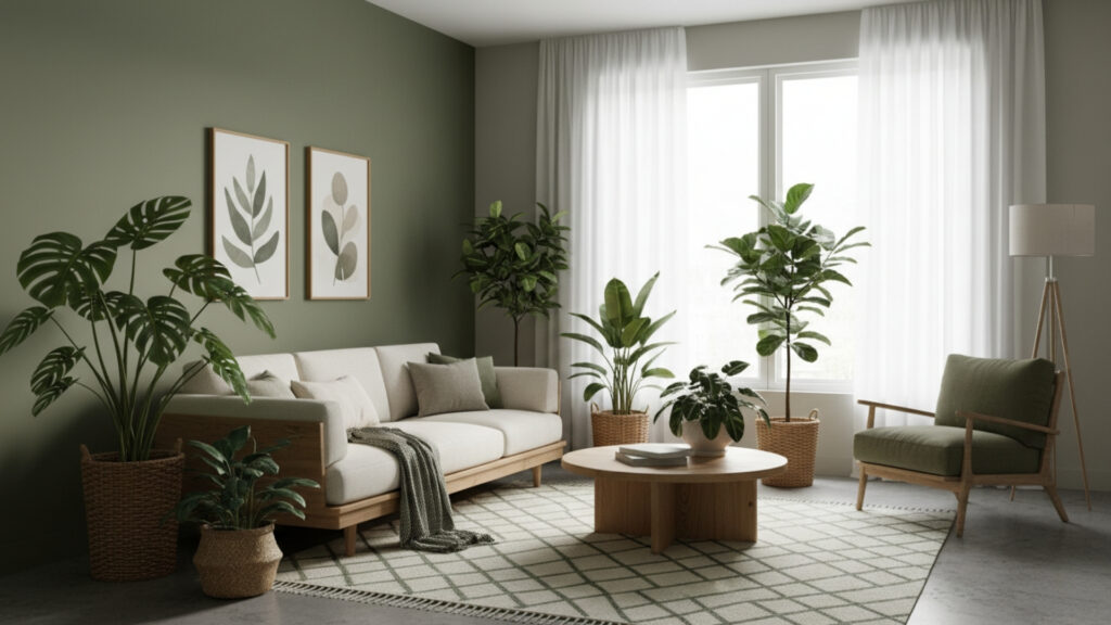 Earthy Green Shades Bringing Nature Indoors