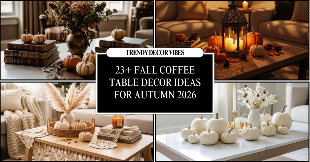 Fall Coffee Table Decor Ideas For Autumn