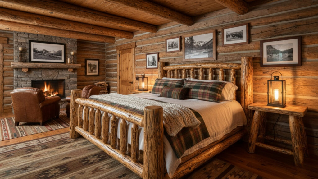Handcrafted Log Bed Frames for Cozy Bedrooms