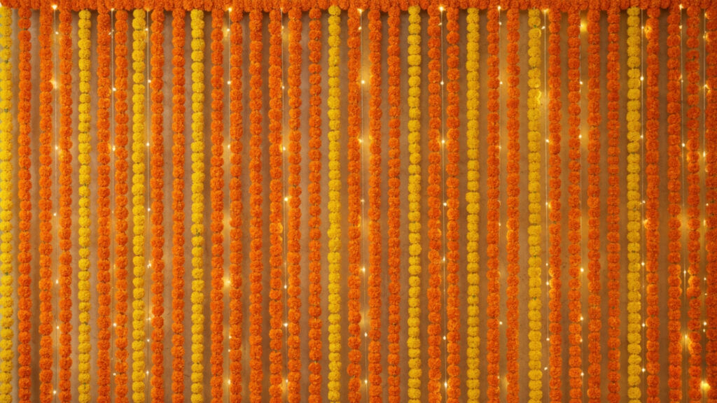 Hanging Marigold Flower Strings for Wall Decorations