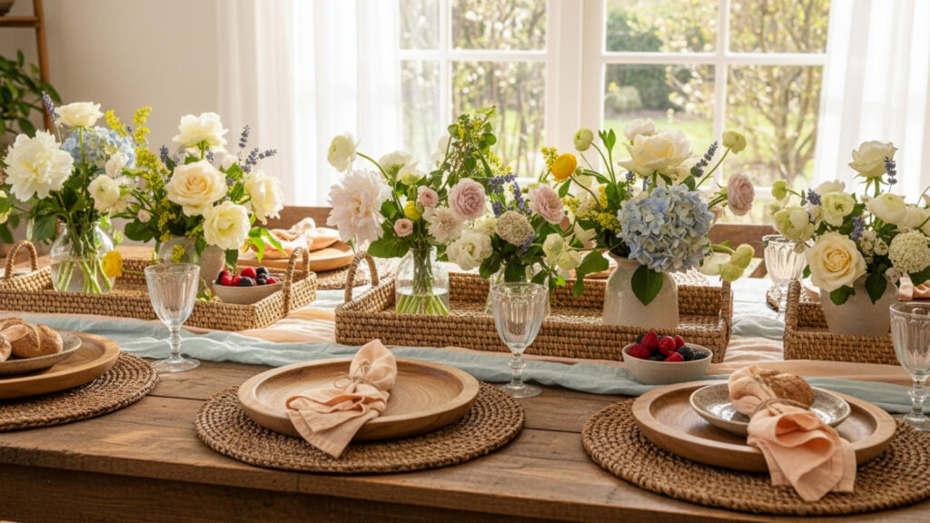 Incorporate Natural Textures like Wood and Rattan