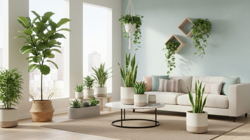 Indoor Plants Bring Vibrancy, Freshness, and a Lively Green Accent
