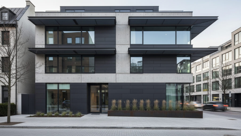 Industrial Steel Awnings for Urban Home Designs