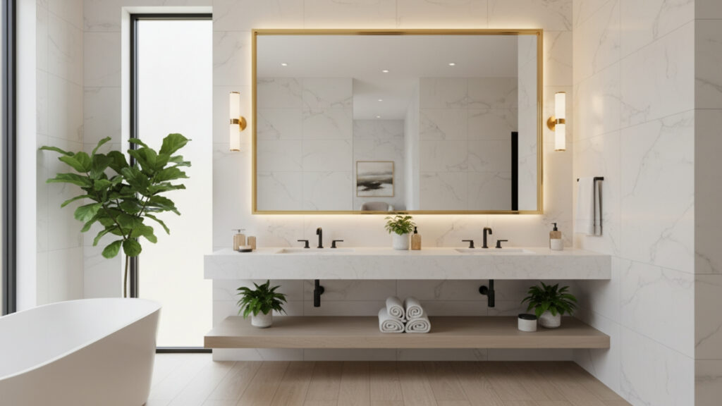 Install a Statement Mirror for a High-End Look