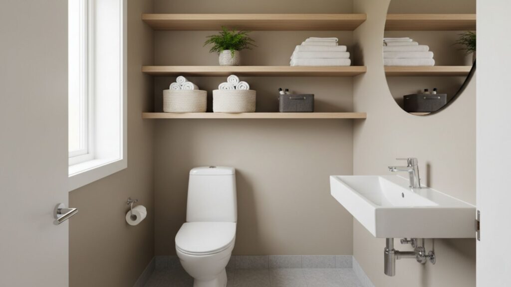 Install Floating Wall Shelves for Vertical Storage