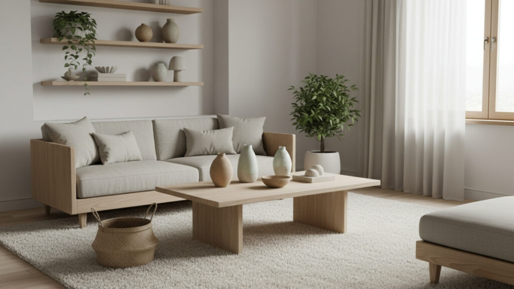 Japanese and Scandinavian Decor Elements