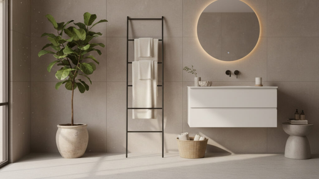 Ladder Style Towel Racks for Decorative Appeal