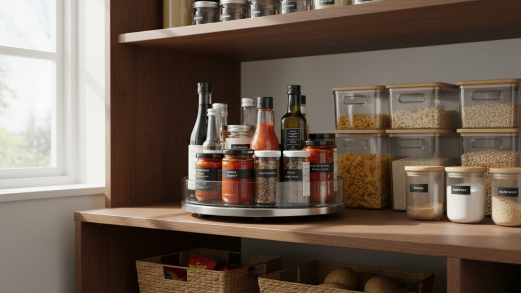 Lazy Susans for Corner and Deep Shelf Storage