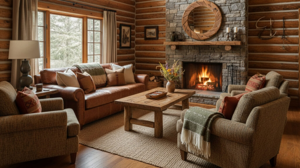 Leather and Fabric Seating for Comfort