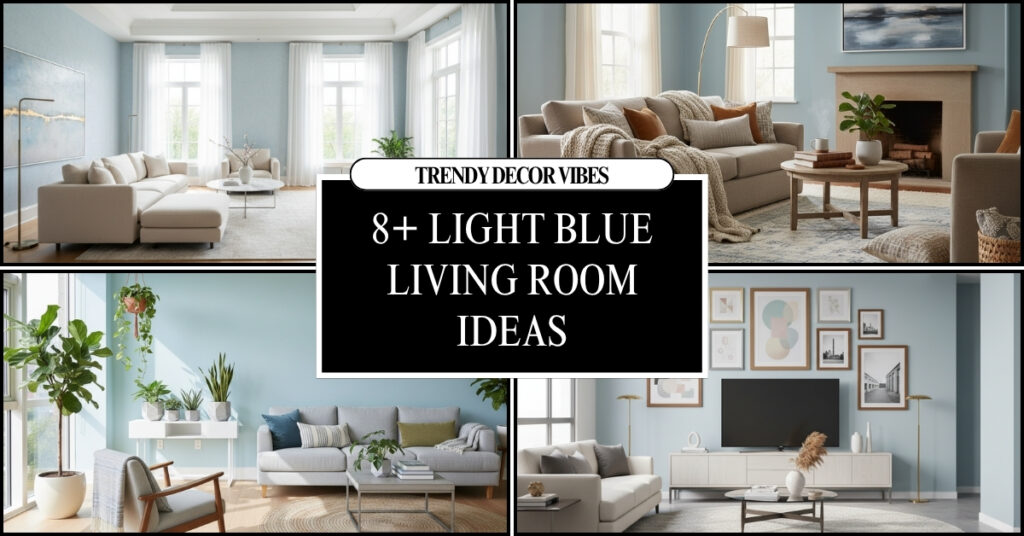 light blue living room ideas