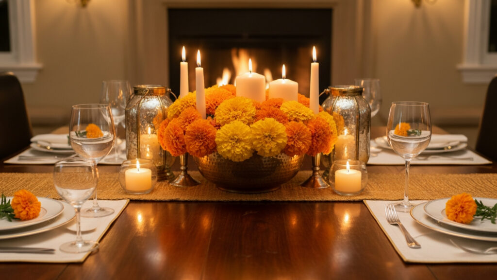 Marigold Table Centerpieces for Bright Dining Decor