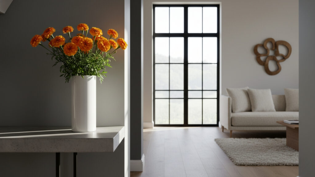Marigold Vase Arrangements for Home Interiors