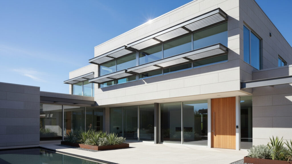 Metal Window Awnings for Strong Modern Protection