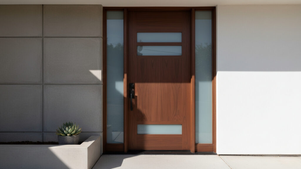Mid-Century Modern Wooden Doors for Sleek Simplicity