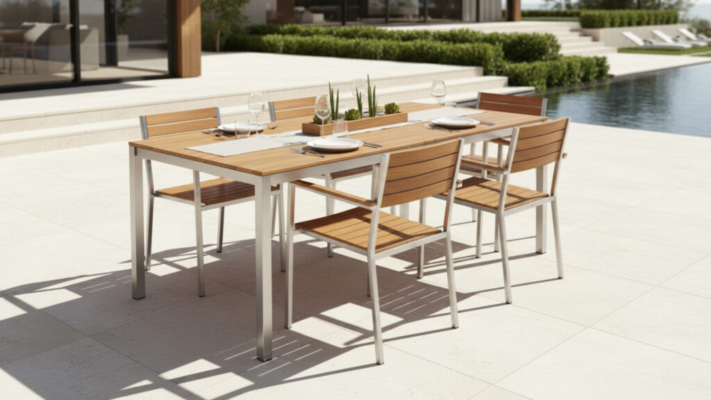 Minimalist Dining Sets for Outdoor Entertaining