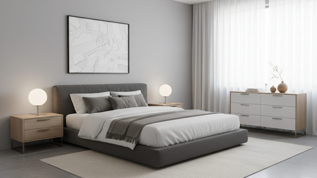 Minimalist Furniture in Gray and White for a Sleek Modern Look