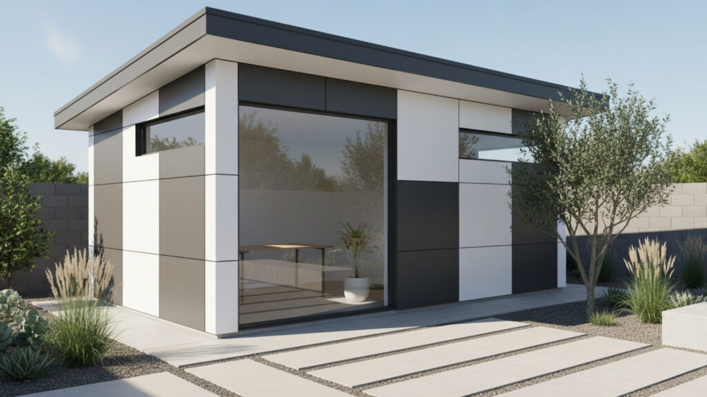 Modern Minimalist Shed with Clean Lines