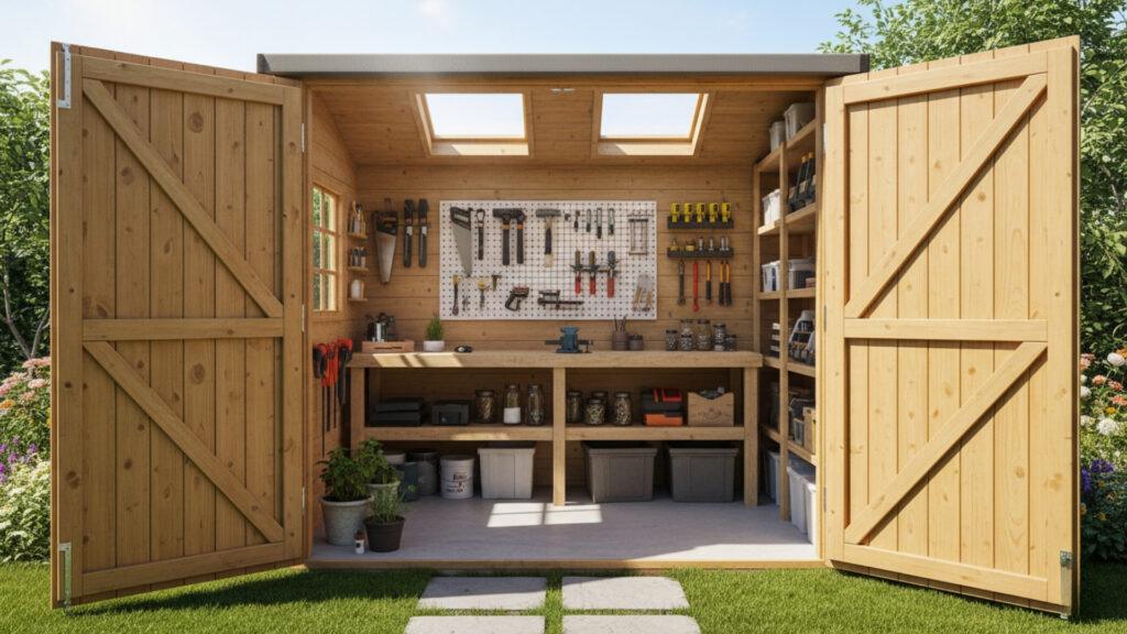 Multi-Purpose Sheds with Workspaces and Storage