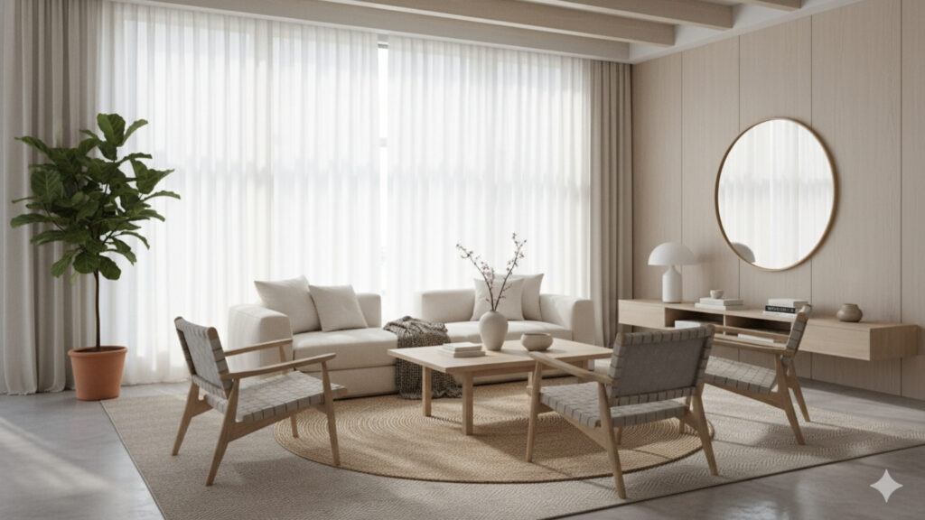 Natural Light and Minimal Window Treatments
