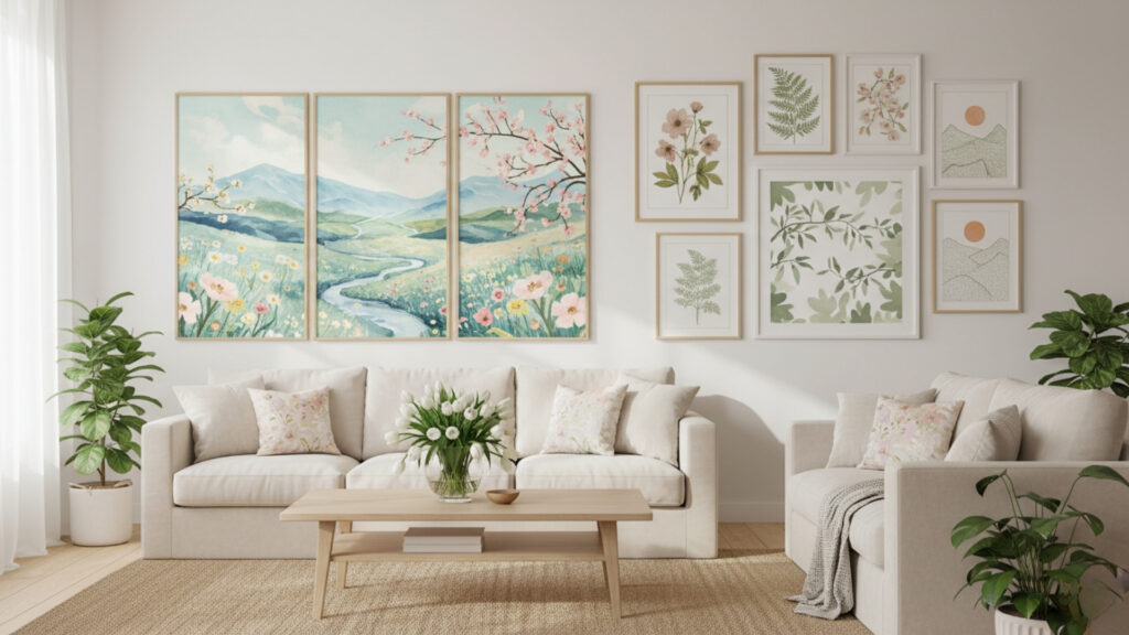 Nature-Inspired Wall Art Brings Seasonal Freshness Indoors