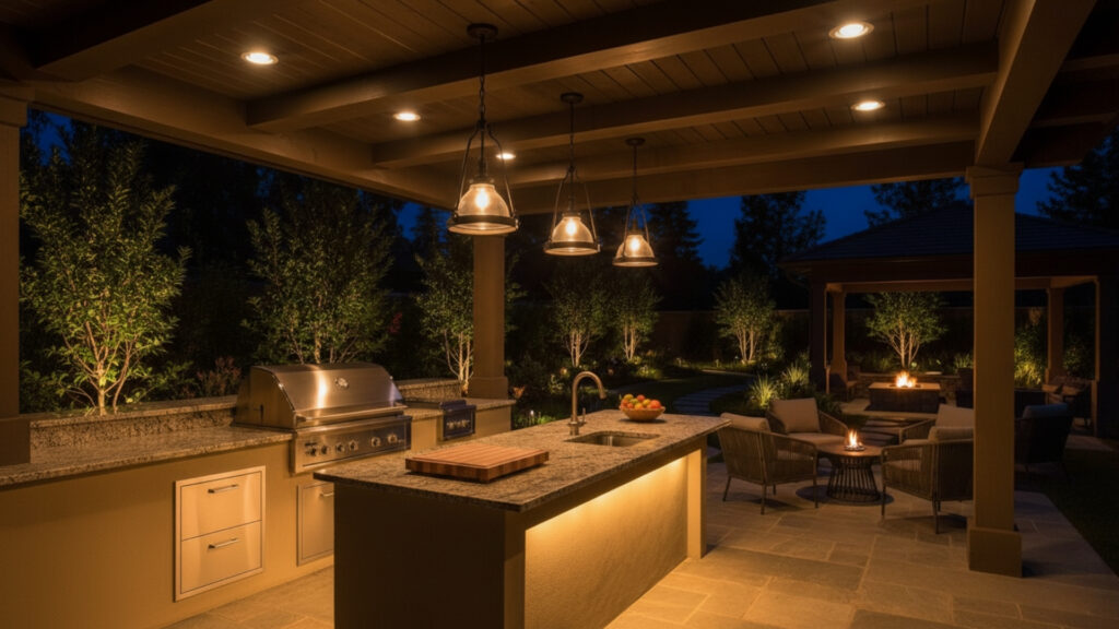 Outdoor Lighting for Evening Functionality and Atmosphere