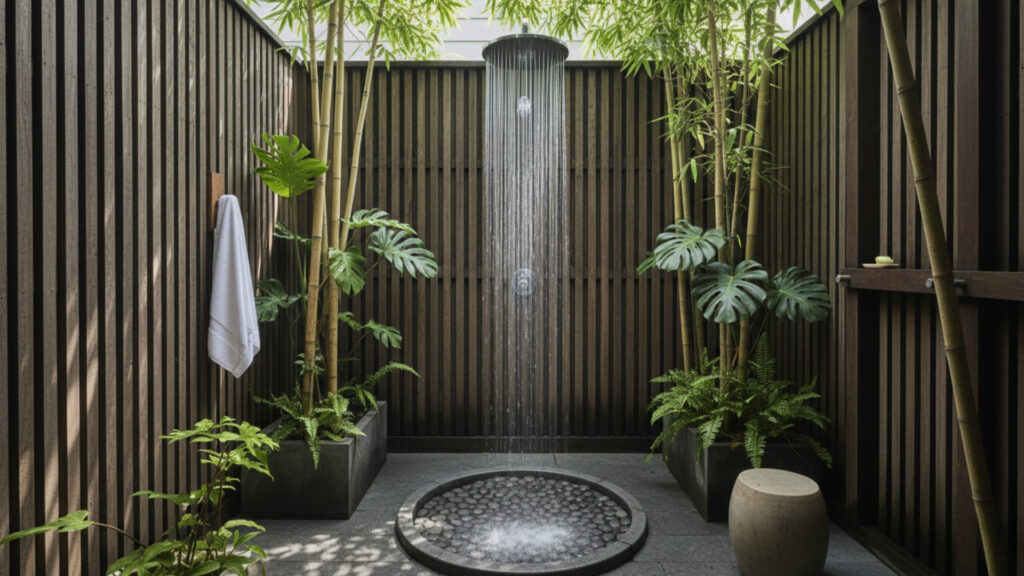 Outdoor Rain Showers for a Resort-Like Experience