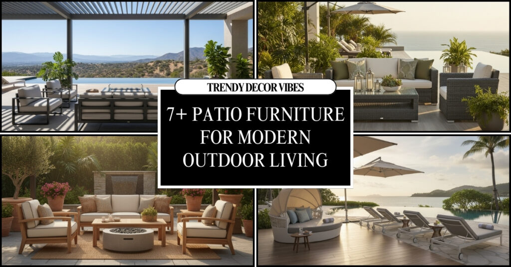 patio furniture for modern outdoor living