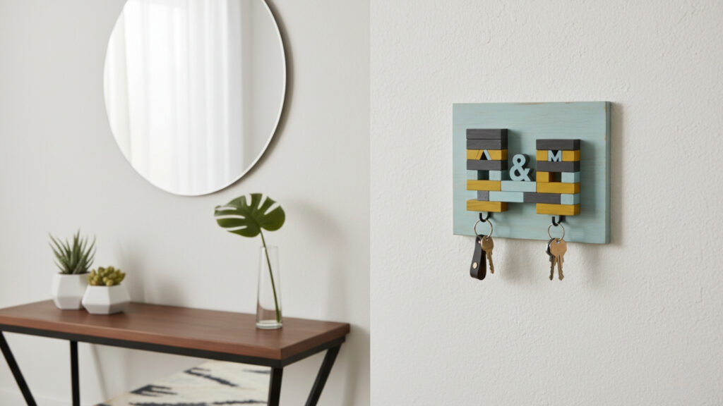 Personalized Jenga Block Key Holders